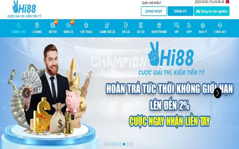 Hi88 được biết đến là nhà cái uy tín số 1 tại thị trường Việt Nam